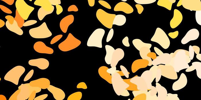 Dark orange vector background with random forms