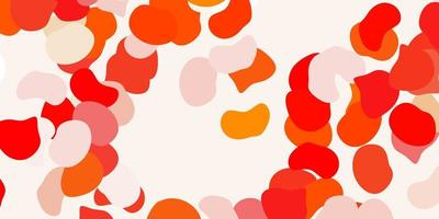 Light orange vector background with random forms