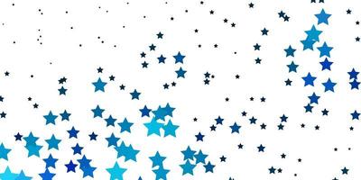 Fondo de vector azul claro con estrellas de colores desenfocado diseño decorativo en estilo simple con patrón de estrellas para envolver regalos