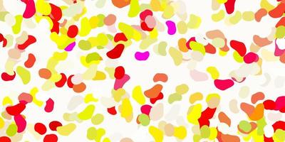 Light multicolor vector pattern with abstract shapes