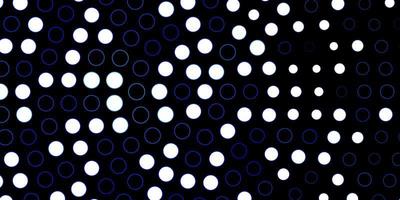 Dark BLUE vector backdrop with circles Colorful illustration with gradient dots in nature style Pattern for websites landing pages