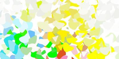 Light multicolor vector template with abstract forms