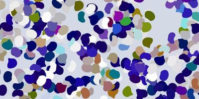 Light multicolor vector template with abstract forms