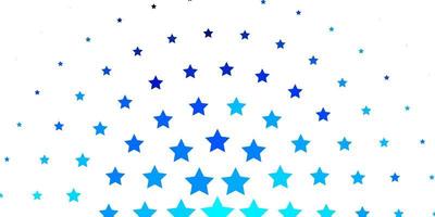 textura de vector azul claro con hermosas estrellas ilustración colorida con patrón de estrellas degradado abstracto para páginas de destino de sitios web