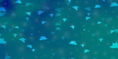 Light BLUE vector pattern with abstract stars Blur decorative design in simple style with stars Best design for your ad poster banner