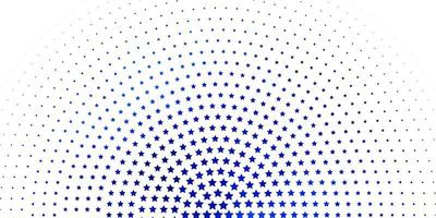 Plantilla de vector azul claro con estrellas de neón Ilustración abstracta geométrica moderna con patrón de estrellas para páginas de destino de sitios web