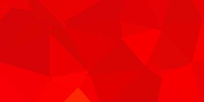 Dark green red vector triangle mosaic pattern