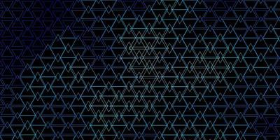 Dark BLUE vector background with lines triangles Gradient triangles in abstract style on simple form Pattern for commercials