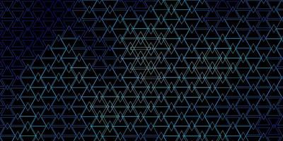 Dark BLUE vector background with lines triangles Gradient triangles in abstract style on simple form Pattern for commercials