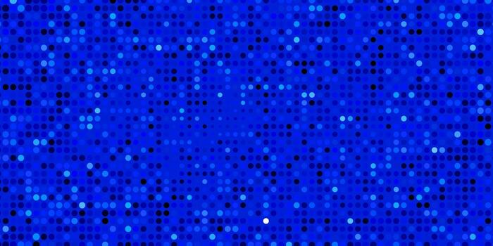 Telón de fondo de vector azul oscuro con círculos ilustración colorida con puntos degradados en diseño de estilo de naturaleza para carteles, pancartas