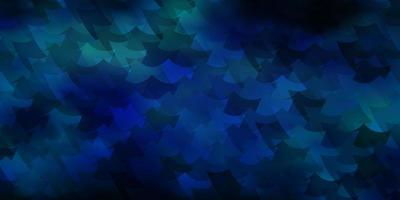 Dark BLUE vector background with rectangles