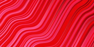 Light Red vector backdrop with curves Brand new colorful illustration with bent lines Pattern for commercials ads