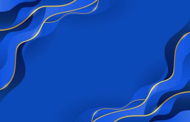 Abstract Blue and Gold Background