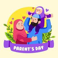 Happy Parents Day Concept vector