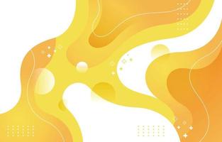 Yellow Liquid Abstract Background vector