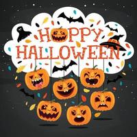 Halloween Concept With Funny Character vector