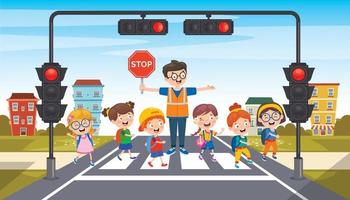 Traffic Concept Drawing vector