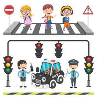 Traffic Concept Drawing vector