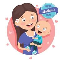 Concept Of Mothers Day Greeting vector