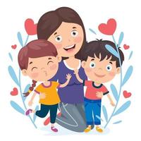 Concept Of Mothers Day Greeting vector