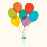 Colorful Balloons For Party Decoration vector