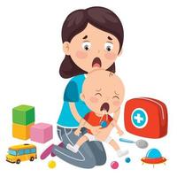 First Aid Concept For Children vector
