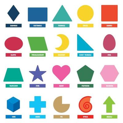 Set Of Basic Geometric Shapes