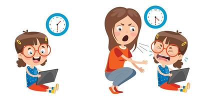 Internet And Technology Addiction vector