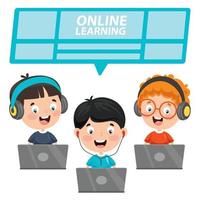 Using Technology For Education Or Business vector