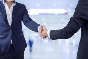 Business people shaking hands photo