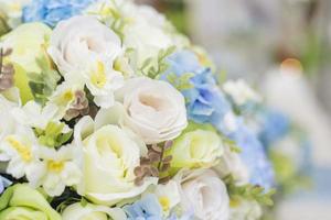 Bouquet on blurred background photo