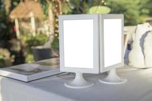 Wedding card holder mockup photo