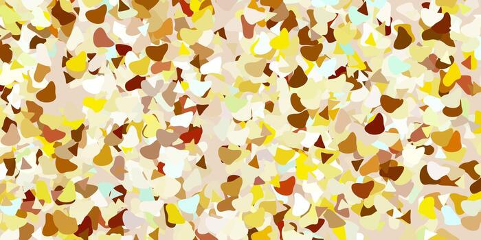 Light blue yellow vector background with random forms