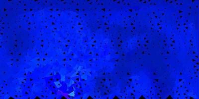 Dark blue vector gradient polygon texture