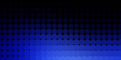 Dark BLUE vector pattern with spheres Modern abstract illustration with colorful circle shapes Pattern for wallpapers curtains