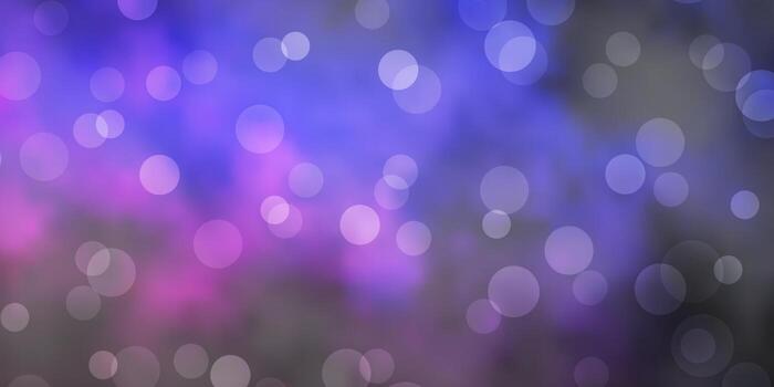 Dark Pink Blue vector backdrop with dots Abstract colorful disks on simple gradient background Pattern for booklets leaflets