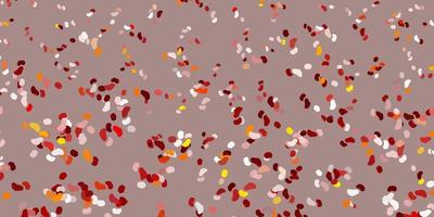 Light red yellow vector background with random forms