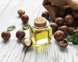 aceite de macadamia natural y nueces de macadamia