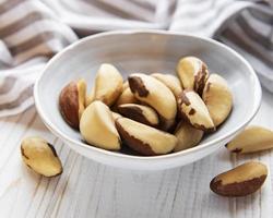 Bowl with Brazil nuts photo