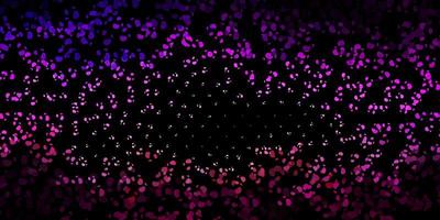 Dark purple pink vector pattern with abstract shapes