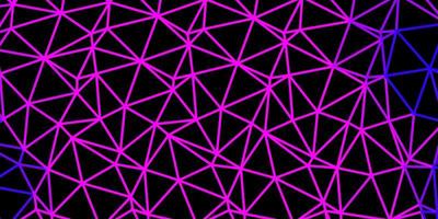 Telón de fondo de mosaico de triángulo de vector rosa púrpura claro