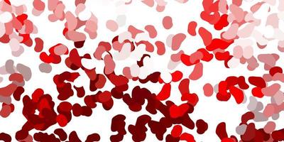 Light red vector pattern with abstract shapes