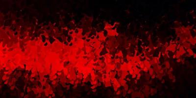 Dark red vector backdrop with chaotic shapes