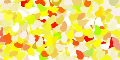 Light red yellow vector template with abstract forms