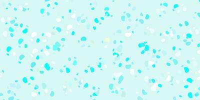 Light blue green vector pattern with abstract shapes