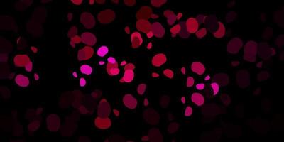 Dark pink vector background with random forms