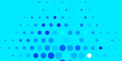 Dark BLUE vector backdrop with dots Abstract colorful disks on simple gradient background Pattern for wallpapers curtains