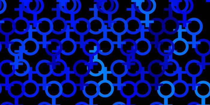 Dark BLUE vector pattern with magic elements