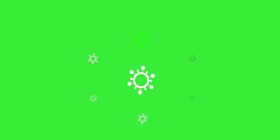 Light Green Yellow vector backdrop with virus symbols