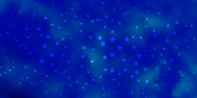 Dark BLUE vector background with colorful stars Colorful illustration with abstract gradient stars Pattern for new year ad booklets
